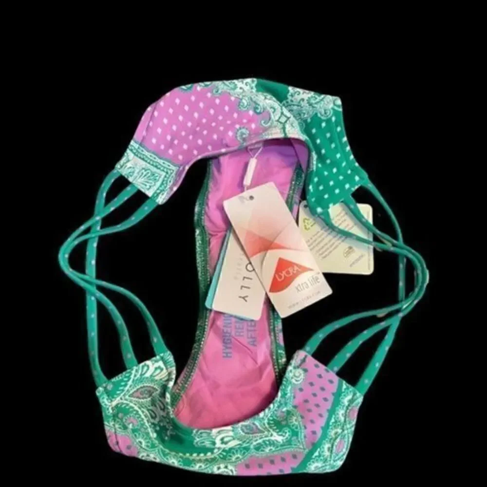 Seafolly Bandana Bay Multi Rio Bikini Bottoms Size 8 NWT